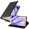 Cadorabo Custodia Libro per Samsung Galaxy A5 2015 in NERO DI NOTTE - con Vani di Carte, Funzione Stand e Chiusura Magnetica - Portafoglio Cover Case Wallet Book Etui Protezione