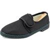 JOMIX Pantofole Uomo Estive Ciabatte da Anziani con Strappo Scarpe Lavabile in Lavatrice da Casa ITU1897 Nero 41