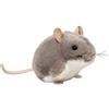 Hermann Teddy Teddy Hermann 92657 - Peluche a forma di topo, 9 cm, colore: Grigio