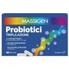 Massigen Probiotici Tripla Azione Integratore di Fermenti Lattici, 10 Capsule