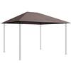 QUICK STAR Tetto di ricambio per gazebo da giardino 3x4m Grigio beige