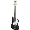 Woodbrass JB100 - Chitarra Basso elettrico per principianti, modello JB, tiglio, stile rock, pop, funk, country, hard, metal
