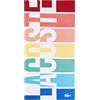 Lacoste Telo mare 100% con logo arcobaleno, 182,9 x 91,4 cm, arcobaleno