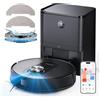 Proscenic Q8 Max Robot Aspirapolvere Lavapavimenti con Mappatura 5000Pa, 200 min, 60 Dias Svuotamento Automatico, Robottino Pulisci Pavimento e Lava, Navigazione LiDAR, Controllo APP/Wifi/Siri