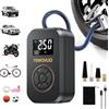 YSWOVUO Compressore Aria Portatile Auto, Gonfia Gomme Auto Portatile con Schermo LCD Digitale e Torcia LED, Gonfiatore Elettrico Portatile per Bicicletta, Auto, Moto, Monopattino, Palloni