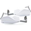 evomosa Protezione per la mano della moto 22MM 28MM Protezione per la maniglia Protezione per la protezione della mano del manubrio per motocicletta Scooter antivento (Bianco)