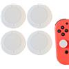 Vroxdrez Cappuccio di Ricambio per Joystick Switch, Protezione Thumbsticks per Switch/Lite, Accessori Protettivi in Silicone, 3D Grips Caps, Confezione da 4 Pezzi (Bianco)
