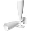 ProductPro 20 flute da prosecco biodegradabili, 175 ml, multiuso, lucide, brillanti, 1 pezzo (confezione da 20 bicchieri) per interni ed esterni, matrimoni, addio al nubilato