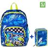 Zaino Scuola Seven SJ Doppio Scomparto Ever Skate Boy + Astuccio 3 zip SJ