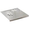SUNOYA Tagliere in acciaio inox, 30 x 40 cm, tagliere antiscivolo con bordo, tagliere da cucina, tagliere in acciaio inox, tagliere per impastare, per carne