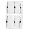 VALICLUD 2 Pezzi Poggiapiedi Per Poltrona Odontoiatrica Coprisedili Per Saloni Fodere Per Sedie Da Salone Fodere Per Cuscini Per Sedie Da Pranzo Tappetini in Plastica Pvc Transparent