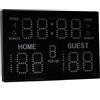 Cuque Tabellone Segnapunti Elettronico, LED Digital Tabellone Segnapunti Timer 11 Cifre con Altoparlante Incorporato per Pallacanestro Pallavolo (100-240 V, Spina UE)-37.5X2.5X2.3CM