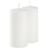 Cereria Di Giorgio - 4 Candele Cero - Ø 7 cm h. 15 cm - Bianco Cloud