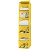 Compactor Nordic Color Portatutto 6 Livelli, Tessuto, Giallo, 30x30x128 cm