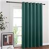 NICETOWN Tenda oscurante per finestra della camera da letto, decorazione per la casa, isolamento termico, drappeggio, per loft, camera degli ospiti (verde caccia, 1 pannello, 203 x 213 cm)