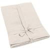 INTRECCI Tovaglia Cotone, Tovaglia Rettangolare 14/16 Posti, 140x300 cm, Grande ed Elegante, Non Scolora, Resistente, Tinta Unita. Colore: Panna