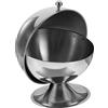 HOLIDYOYO Porta Bustine Di Zucchero Elettrico Zuccheriere Con Coperchio Ciotola Di Caramelle Sferica Shaker Avena Sbarra Scatola Dell'orso Ermetico Cibo Silver Acciaio Inossidabile