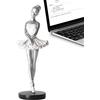 Youding Statua Di Ballerina Di Danza Classica, Statuetta Di Ballerina Ornamento Di Danza Classica Ornamenti Di Arte Creativa, Nessuna Dissolvenza Elegante Scultura Di Ballerina Di Danza Classica Per Libreria