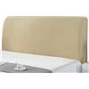 LUKKC Copertura Testiera Letto Copri Testiera Letto Matrimoniale/Una Piazza E Mezza/Singolo Fodera Testata Letto 140/150/160/180CM Elastica Bianco Nero Beige Verde Protezione Copritestiera Letto