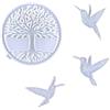Chaies Stampi in Resina per Decorazioni murali Alberi della Vita,Stampo in Silicone per Albero della Vita per colata di Resina epossidica - Decorazione Pendente per Esterni