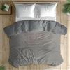 LARA MORADA Copriletto trapuntato Matrimoniale, 2 Posti, Primaverile/Estivo, Tinta Unita, Jacquard Double-Face, Made in Italy, Morbida Microfibra, (Grigio/Grigio Topo, Matrimoniale 2 Posti)