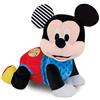 Clementoni Disney Baby Clementoni - Baby Mickey Gattona con Me, Topolino Peluche per Imparare a Gattonare, Gioco Prima Infanzia Bambini 6-36 Mesi, Insegna Numeri e Versi degli Animali, Lingua Italiana, 17237