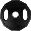 Tunturi Black Peso Palestra Olimpionico - Disco Palestra Gommato - Nero - 10 kg, Unisex - Adulto, Black, 1