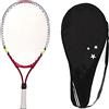 Topyond Racchetta Tennis, Racchetta da Tennis in Alluminio da 23, Racchetta Tennis Bambino, Racchetta Tennis Adulto, Racchette da Tennis Professionali con Borsa, Rosso