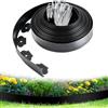 MaxAwe Bordo flessibile in plastica con 50 ancore, bordo per aiuole da giardino, lunghezza 10 m, altezza 5 cm, con 1 martello, bordatura per prato, recinzione giardino, profili per prato, facile da