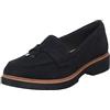 Clarks Westlynn Bella, Mocassino Donna, Black Sde, 41.5 EU