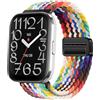 GIOPUEY Cinturini Compatibile con Amazfit Bip 5 Unity, Cinturino in Morbido Nylon Intrecciato [Unisex] [Traspirante] - Colourful-B