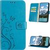 XINQCASE Cover per Samsung Galaxy S21 Ultra 5G, Custodia a Portafoglio in Pelle PU [Slot per Schede], Cover a Libro Flip Caso Custodia per Samsung S21 Ultra 5G, Blu