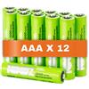 100% PeakPower Batterie Ricaricabili AAA - Set da 12 - Serie 1000 | 100% PeakPower | Pile Ministilo NIMH AAA - Alta Capacità