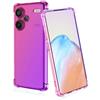 BORYA Silicone Cover per Xiaomi Redmi Note 13 Pro+ Plus 5G, Trasparente Ultra Sottile Antiurto Morbida Setoso TPU Bumper Custodia, Elegante Colorato Gradiente Antigraffio Case, Rosa/Viola