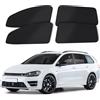 ZATOOTO Parasole Auto per le Finestre Laterali, Progettato per VW Golf 7 Variant, Schermo Privacy Magnetico, Protezione Anti-UV per Parasole Auto Bambini, Set 4 Pezzi