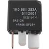 Be In Your Mind 1K0 951 253A 1K0951253A 460 12V 4Pin Relè normalmente aperto compatibile con VW, Audi, Seat, Skoda