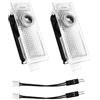 Krewua 2 pezzi logo luce porta proiezione ghost shadow benvenuto puddle light compatibile con Range Rover Discovery Freelander Evoque LR2 3 4 accessori sportivi