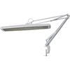 Velleman Lampada da scrivania con morsetto, lampada da lavoro TL 3x 14 W, 2700 lm, luce diurna 6500 K, paralume largo 60 cm, bianca per ufficio, hobby, manicure, cucito e lavori di precisione