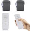 QIACHIP Telecomando per Ventilatore Soffitto Universale Kit Dimensione piccola con 3 Impostazioni di velocità e Controllo,220V Wireless Ventilatore Lampada Telecomando 2 Kit
