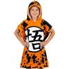 Get Trend Dragon Ball Z Asciugamani Bagno Telo Mare con Cappuccio per Bambini Ragazzi Asciugamano Cotone per Spiaggia Bagno Nuoto (Arancia Dragon Ball, 9-14 Anni)