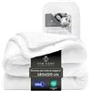 FH FAM' HOME HOME COSINESS FAM HOME Piumone Piazza e Mezza 180x220 cm Letto 120/140 Tutte le Stagioni | 300 g/m² piumone caldo e traspirante - anallergico certificato OEKO-TEX e lavabile per un comfort ideale in tutte le stagioni