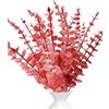 LWAIX Eucalipto Artificiali Foglie di Eucalipto Artificiale 20pcs Steli di EucaliptoEucalipto Artificiali per Festa di Nozze Giardino (Rosso)