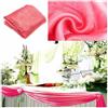 SHTGOI - Tessuto in organza come tessuto decorativo, tulle, tessuto al metro, runner da tavolo, grembiuli per sedie, arco nuziale, tessuto per drappeggi, tessuto per foto, tenda da sfondo per
