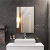 Sqinor Specchio Bagno Senza Cornice 40x60 cm, Specchio Rettangolare da Parete, Specchio da Parete Moderno per Bagno Ingresso Soggiorno Camera