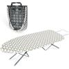 Shrivee Assi da Stiro Piccolo Pieghevole Salvaspazio Portatile Professionale con Telaio (Grigio)