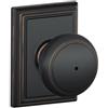 SCHLAGE F40AND716ADD Addison Collection Andover Pomello Privacy Bronzo Antico