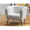 AlexandreHouse SILLON BUSTER RIZO SUAVE BLANCO ROTO 81x74x70 cms