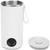 GOWENIC Bollitore Elettrico Senza Fili Portatile per Latte Materno, Design Regolabile a 4 Temperature da 400 Ml, Piccolo Con Ricarica USB da 6000 MAh per Tè e (Spina