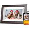 KODAK Cornice Digitale WiFi Cornice Foto Digitale, 7 Pollici HD IPS Touchscreen, Legno Cornici Elettronica con 32GB di Memoria, Portafoto Digitale Condivisione di Foto/Video via APP o Google Photo