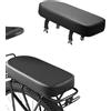 LEXICANMHS Cuscino per sedile posteriore per bicicletta, sella posteriore per bicicletta in PU nero, comodo sedile per bicicletta, cuscino per ripiano posteriore per mountain bike,31 * 15 * 4 cm